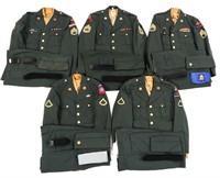 COLD WAR US ARMY NCO GREEN SERVICE UNIFORM LOT