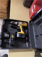 Dewalt 18 V drill two batteries no charger hard