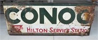 Vintage Conoco Service Station Metal Sign