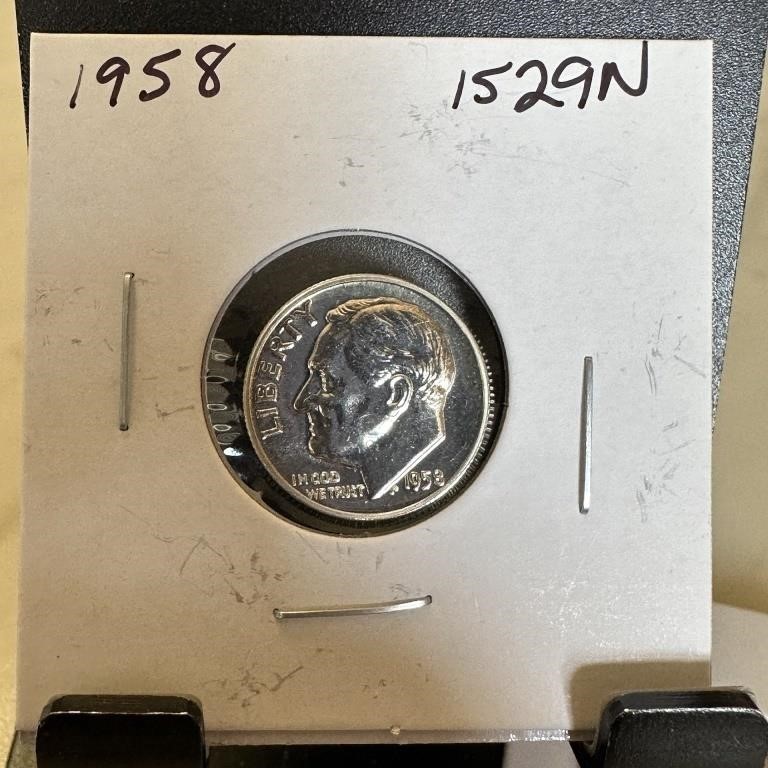 1958 PROOF SILVER ROOSEVELT DIME