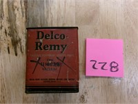 1940's Delco Remy automotive vacuum part in can