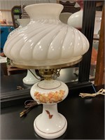 Antique floral hurricane lamp No Ship Item