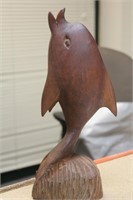 Carved Wooden Dolphin