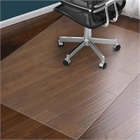 Clear Chair Mat for Hardwood Floor: 48" x 36" Plas