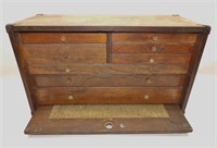 Old Wood Machinist's Chest