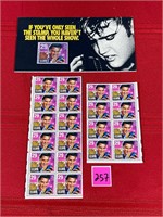 Vtg 29 Cent Elvis Stamps