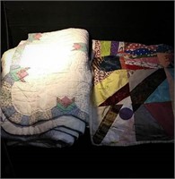 2 Quilts, white quilt (96 x 86) is manufactured,