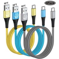 6'  3 PCS  6FT Micro USB Cable  Aioneus Fast Charg