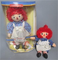 (2) Raggedy Ann dolls.