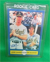 Jose Canseco & MArk McGwire SIGNED Pacific Cards#8