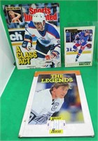 3x Wayne Gretzky Lot Book SI Magazine + Beehive 33
