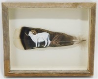 Sandy Cunningham Hand-Painted Feather