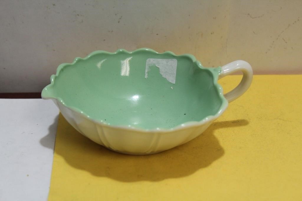 A Ceramic Leaf Dish