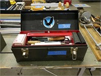 Toolbox With Sanding Belts Drill Chuck Supplies