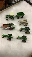 Collection of Mini Toy Tractors