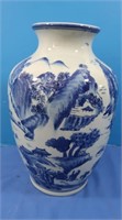 Oriental Blue & White Vase