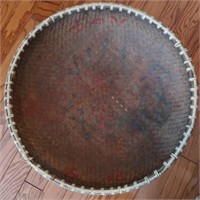 Antique Rattan Woven Basket