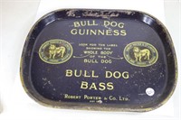 Bar Tray Bulldog Guinness Bull Dog Bass