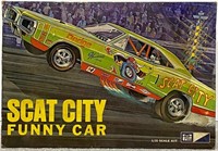 Vintage Scat City Funny Car Model Kit