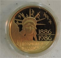 1986 gold 100 Francs