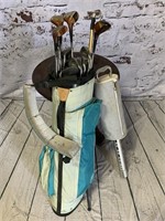Vintage Golf Clubs w/ Bag