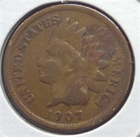 1907 Indian head penny