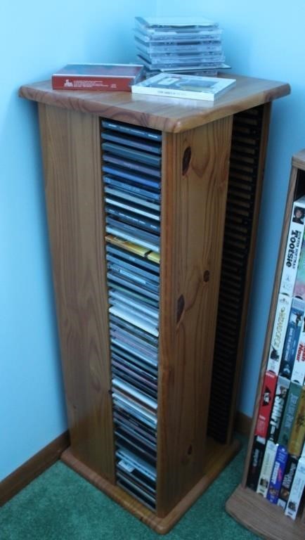 Wooden CD Storage Shelf