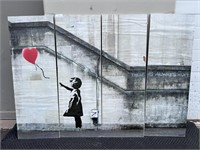 Banksy Print, 4 Piece, Very Large