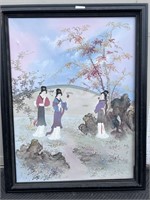 Japanese Geisha Girl Painting