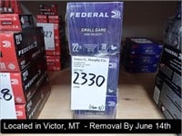 LOT, (1,500 +/-) ROUNDS OF FEDERAL SMALL GAME .22