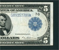 $5 1914 Federal Reserve Note CURRENCY