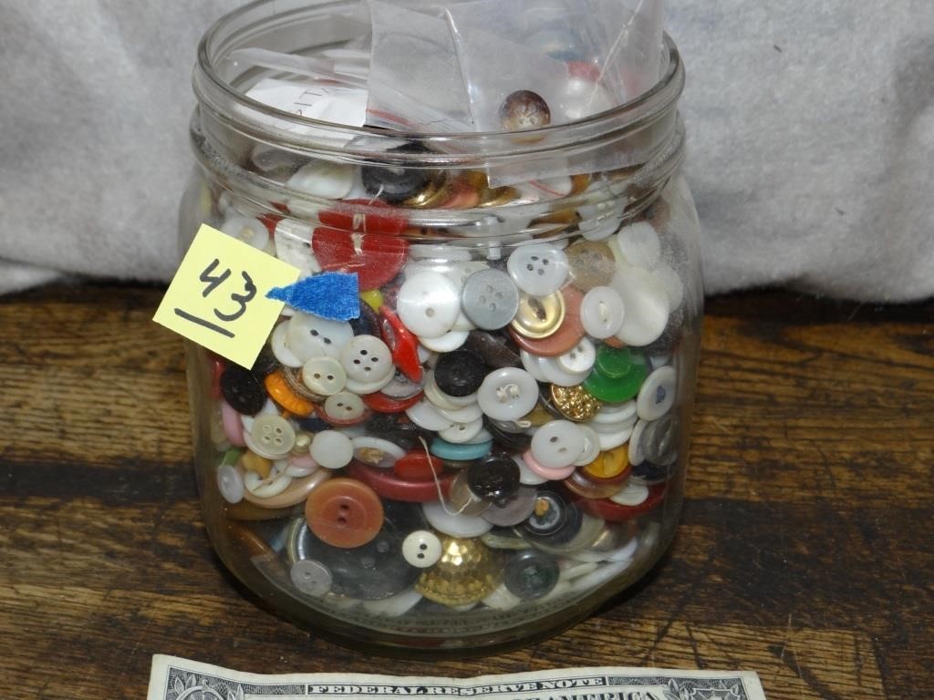 Jar of Old Buttons