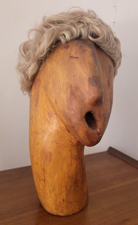 Wooden Head Art Decor