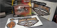 Harley Davidson Motorcycle and stickers