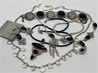 Silver Tone Necklaces, Earrings & Bracelets