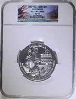 2017-P 5 OZ .999 SILVER ELLIS ISLAND NGC SP 70