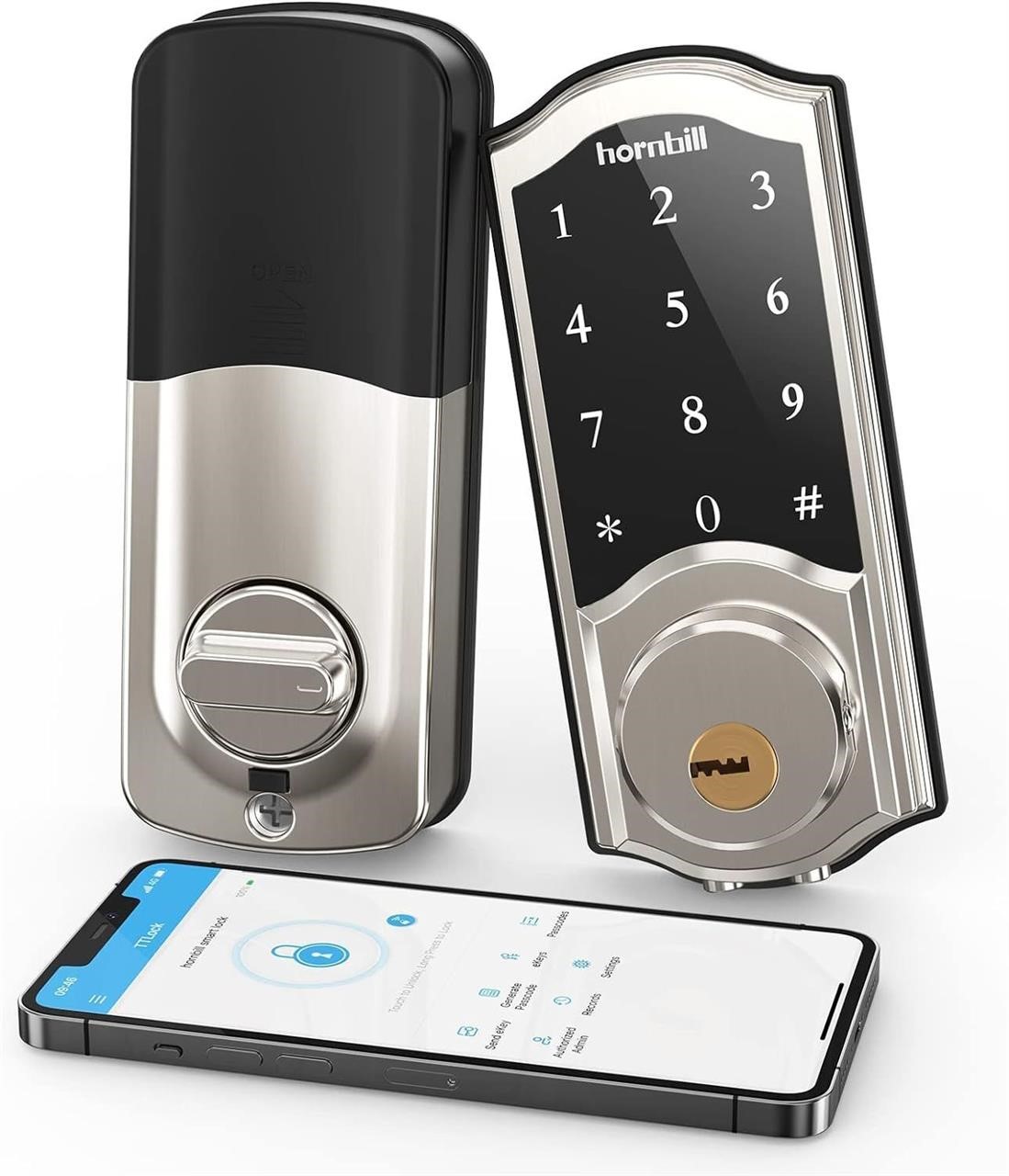 NEW $169 Smart Keyless Entry Door Lock w/Keypad