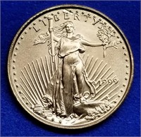 1999 US $5 1/10th oz Gold American Eagle BU