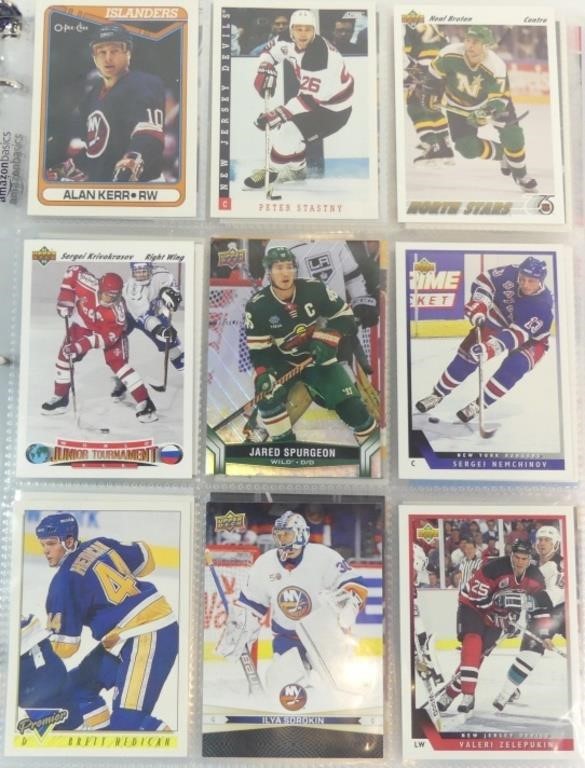 Binder of Hockey Cards