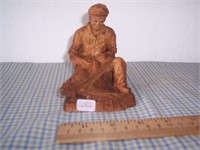 Wooden, Made in France, Man With Fishing Net