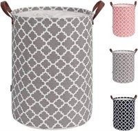 Large Leather Handle Laundry Basket