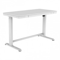 Electric Adjustable Standing Desk, 48" White