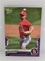 17/25 2021 Topps Now Adam Wainwirght Purple DD-372