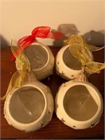 4 lenox candle holders ornaments