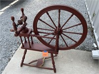 Vintage Norwegian Style Spinning Wheel