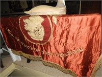 Russian hand stitched Silk Political Banner