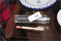 MICKEY MOUSE TOOTHBRUSH - GLASS CONTAINER