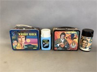 Knight Rider and The Fall Guy Metal Lunchboxes