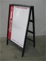 25"x 44" A Frame Coca Cola Dry Erase Sign