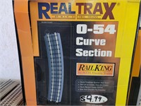 RealTrax by MTH 4 pcs O-54 Curve sections New